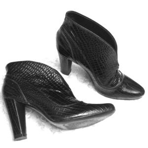 Pour La Victoire Croc Shoes Booties High Heel